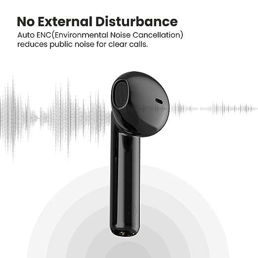 Portronics Harmonics Twins 26 TWS Earbuds with ENC, Bluetooth 5.1, 13mm Driver, 27Hrs Playtime, Digital Display, Type C Charging, Dual Mic.(Black) Portronics Harmonics Twins 26 TWS Earbuds with ENC, Bluetooth 5.1, 13mm Driver, 27Hrs Playtime, Digital Display, Type C Charging, Dual Mic.(Black)